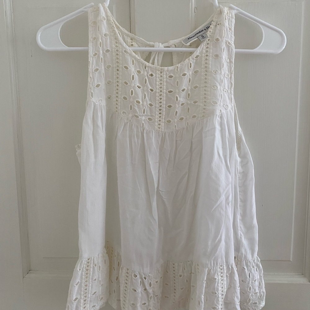 Abercrombie and Fitch white tank
